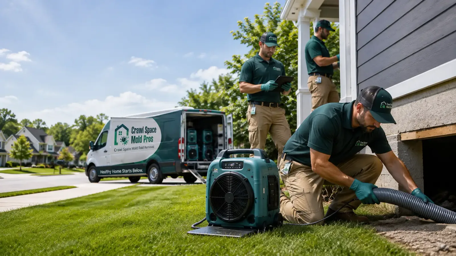 Crawl Space Mold Removal in Girard, OH